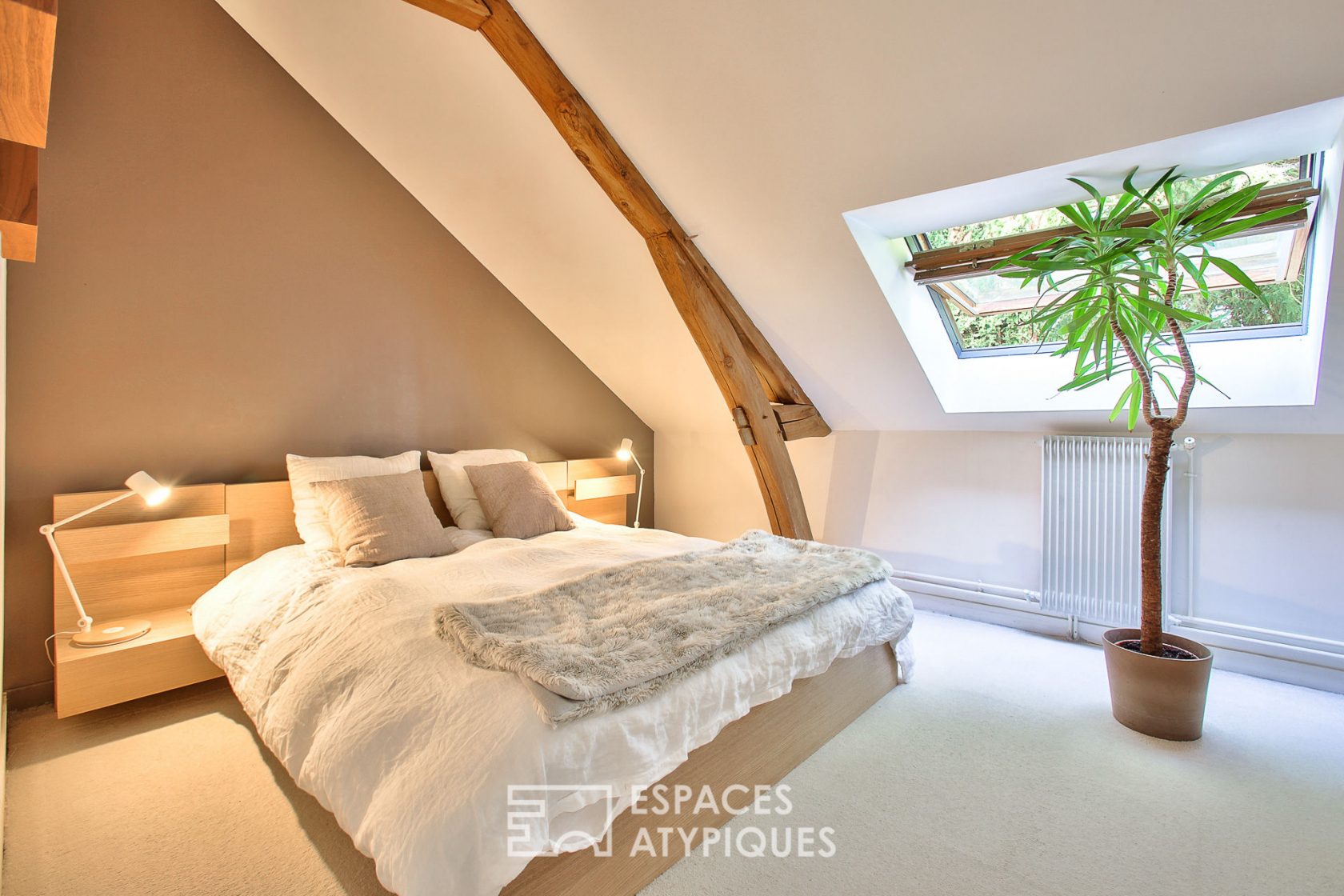 Duplex en dernier étage avec jardin