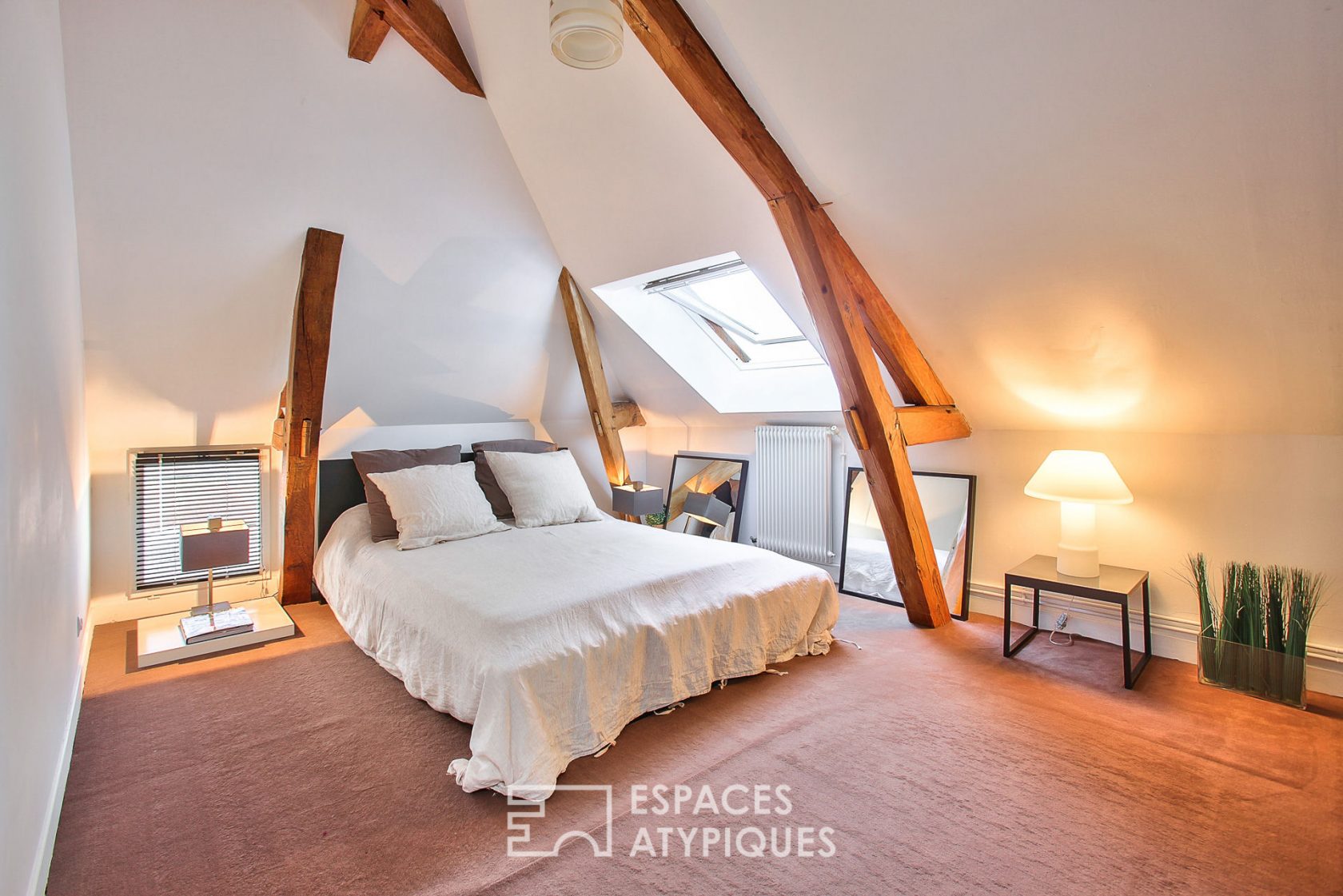 Duplex en dernier étage avec jardin