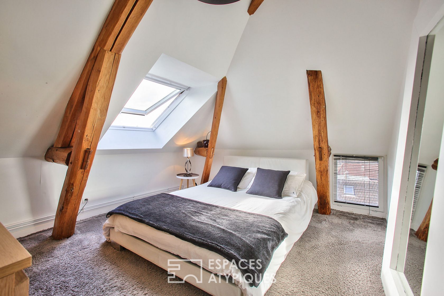 Duplex en dernier étage avec jardin