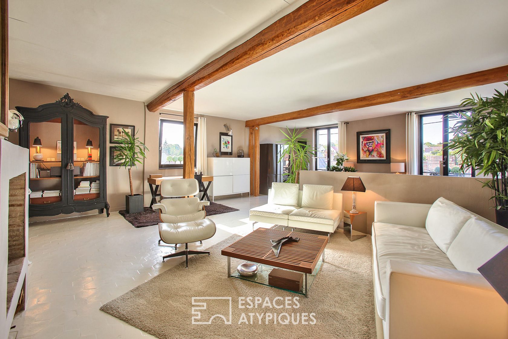 Duplex en dernier étage avec jardin