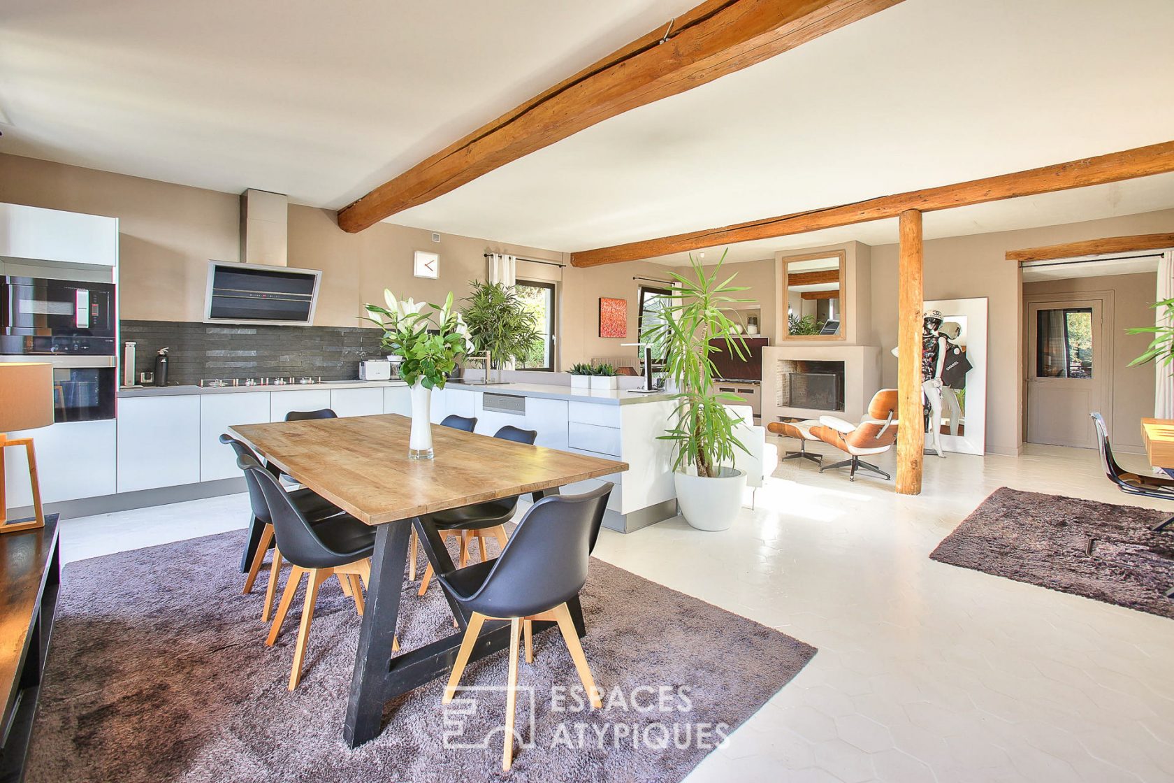 Duplex en dernier étage avec jardin