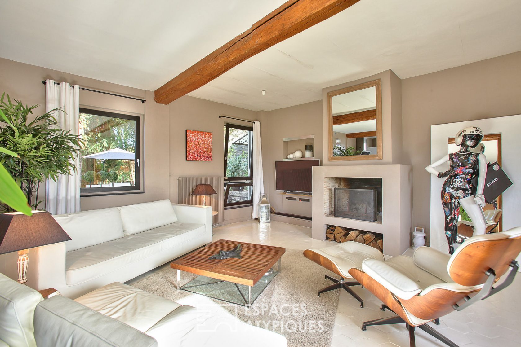 Duplex en dernier étage avec jardin