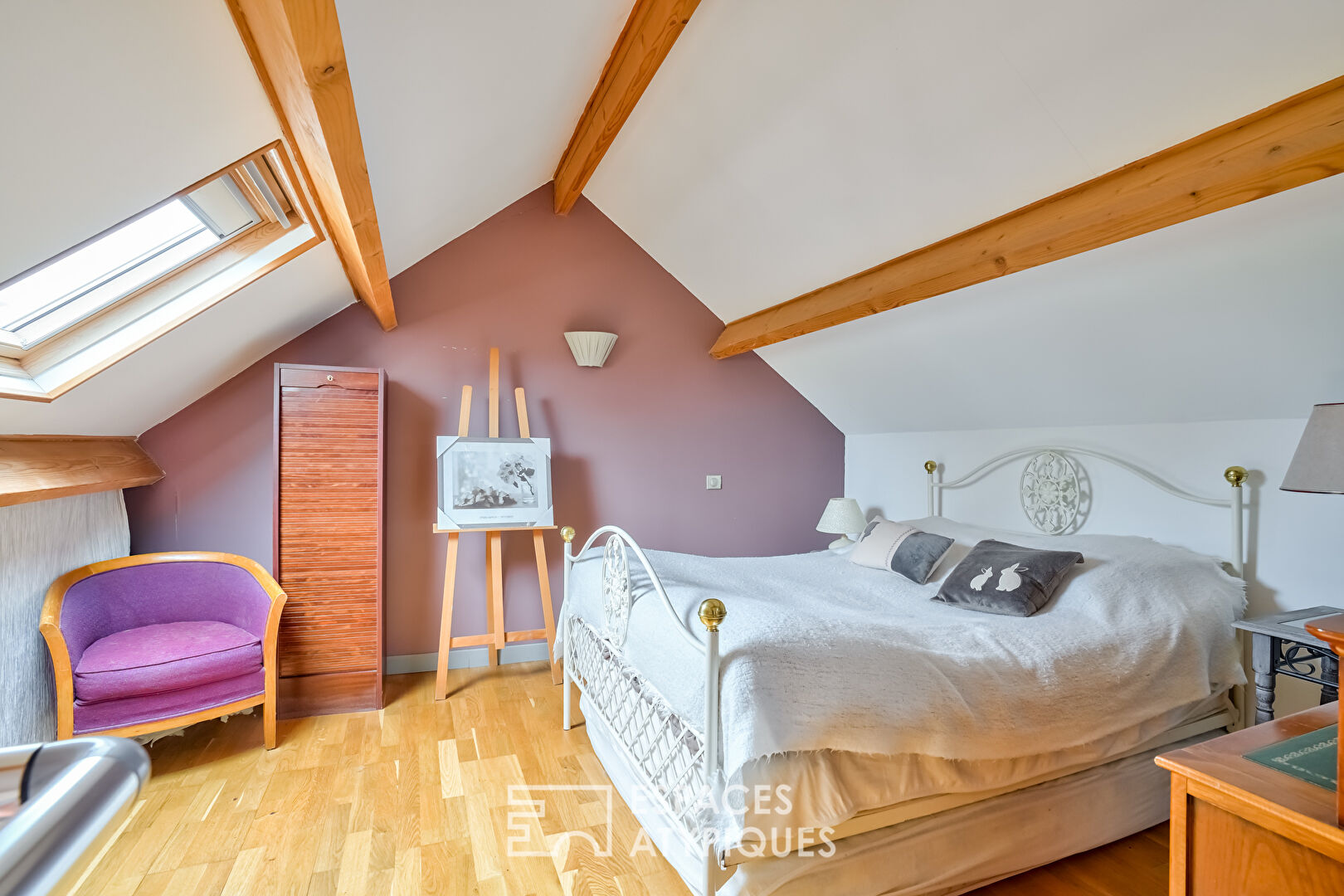 Maison ancienne avec extension sur une ile vue Seine