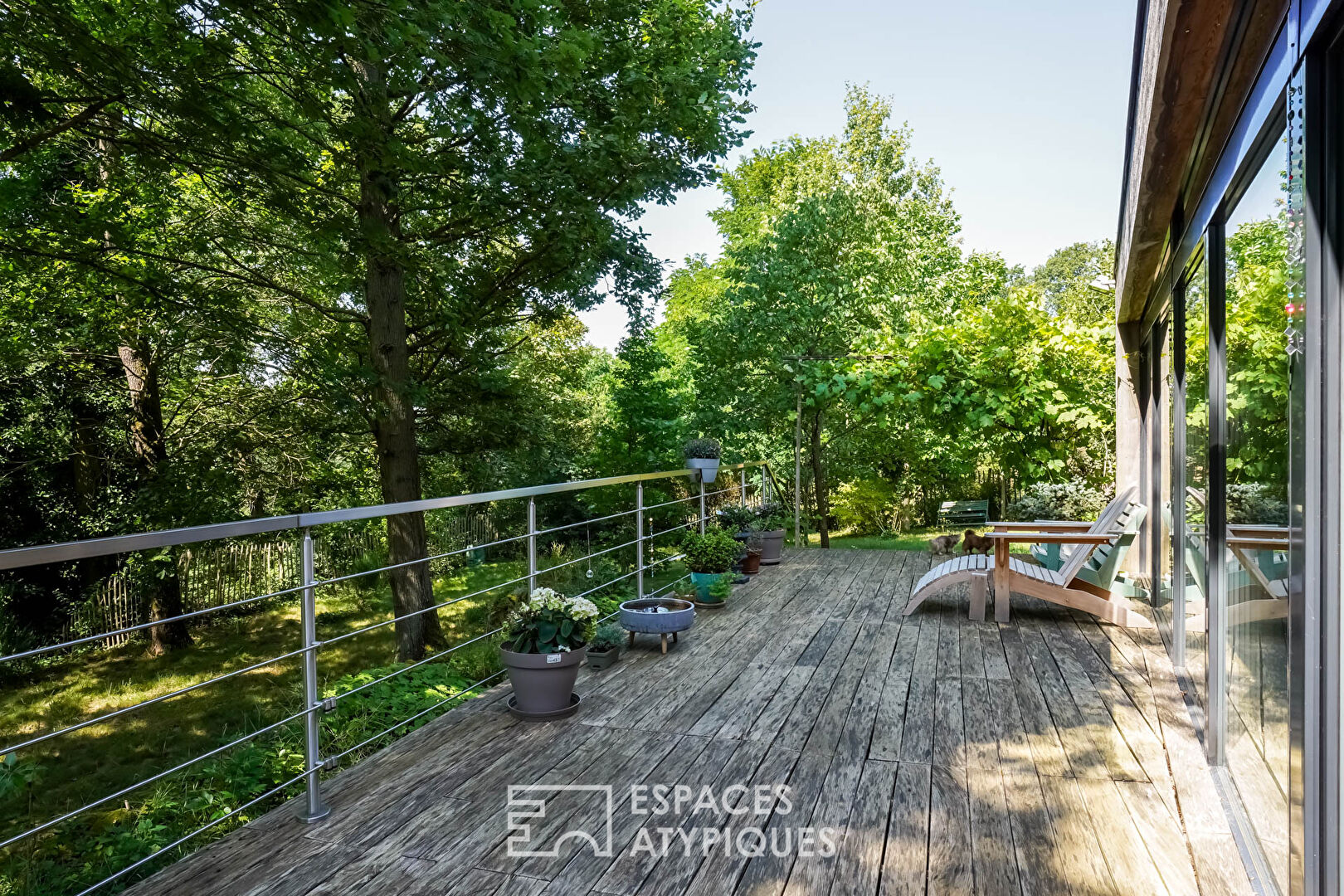 “Passive” A-rated architect-designed house, nestled in its wooded garden