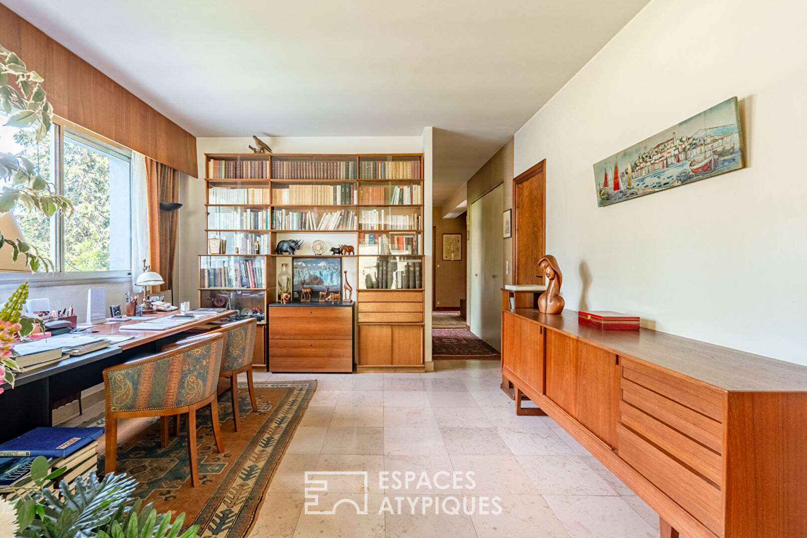 Maison 70’s californienne de plain-pied avec parc arboré