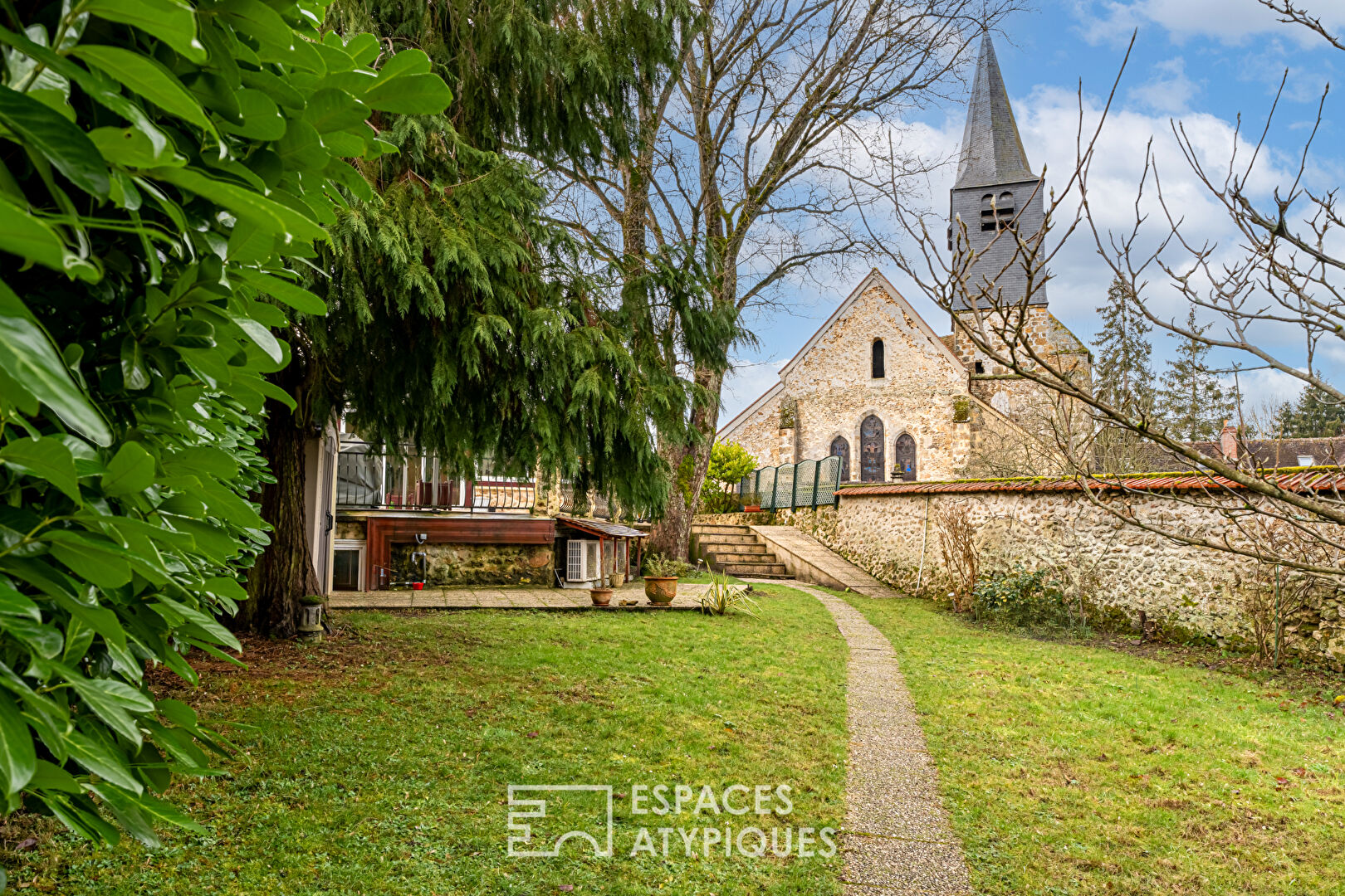 Character house with breathtaking view of the church