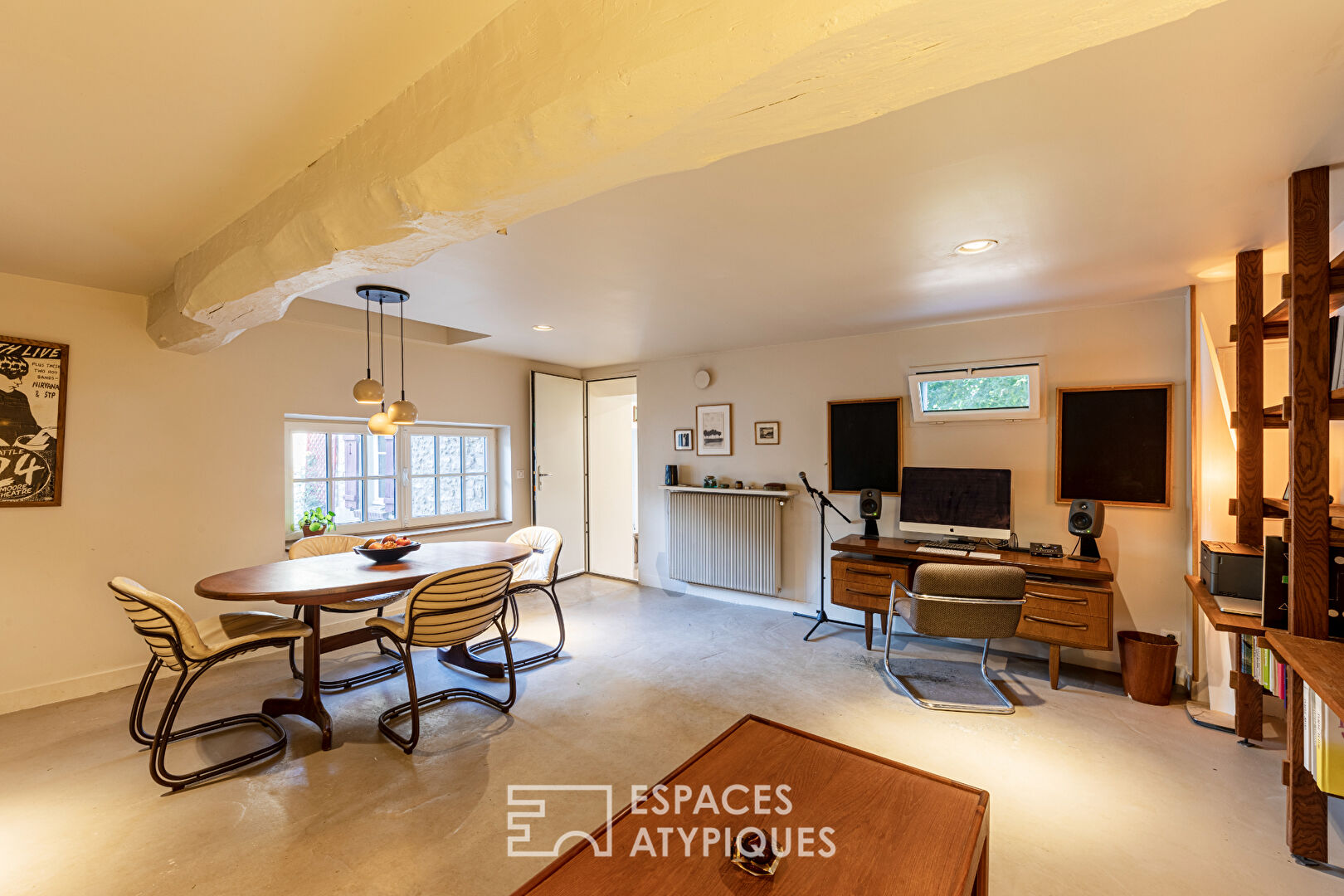 Estate in the Vexin with renovated stone farmhouse and outbuildings