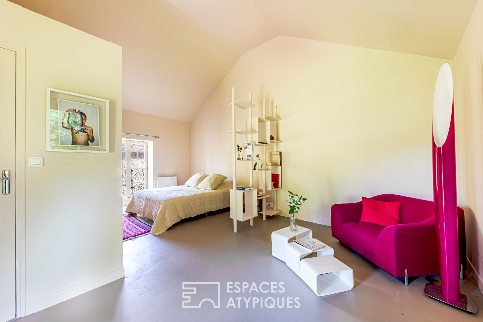 Estate in the Vexin with renovated stone farmhouse and outbuildings
