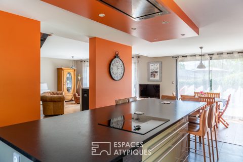 Belle maison d’architecte à Sucé sur Erdre, proche de l’Erdre