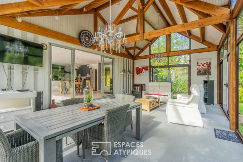 Maison d’architecte des années 70 avec piscine