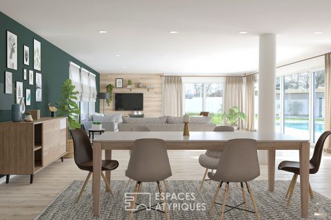 Maison de fin 2022 à Basse-Goulaine quatre suites et piscine