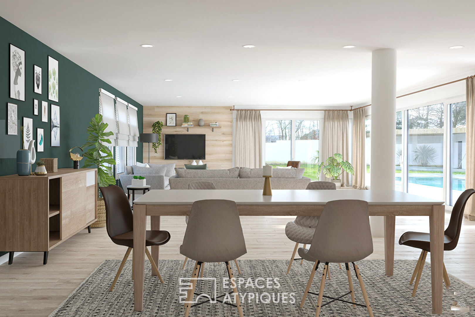 Maison de fin 2022 à Basse-Goulaine quatre suites et piscine