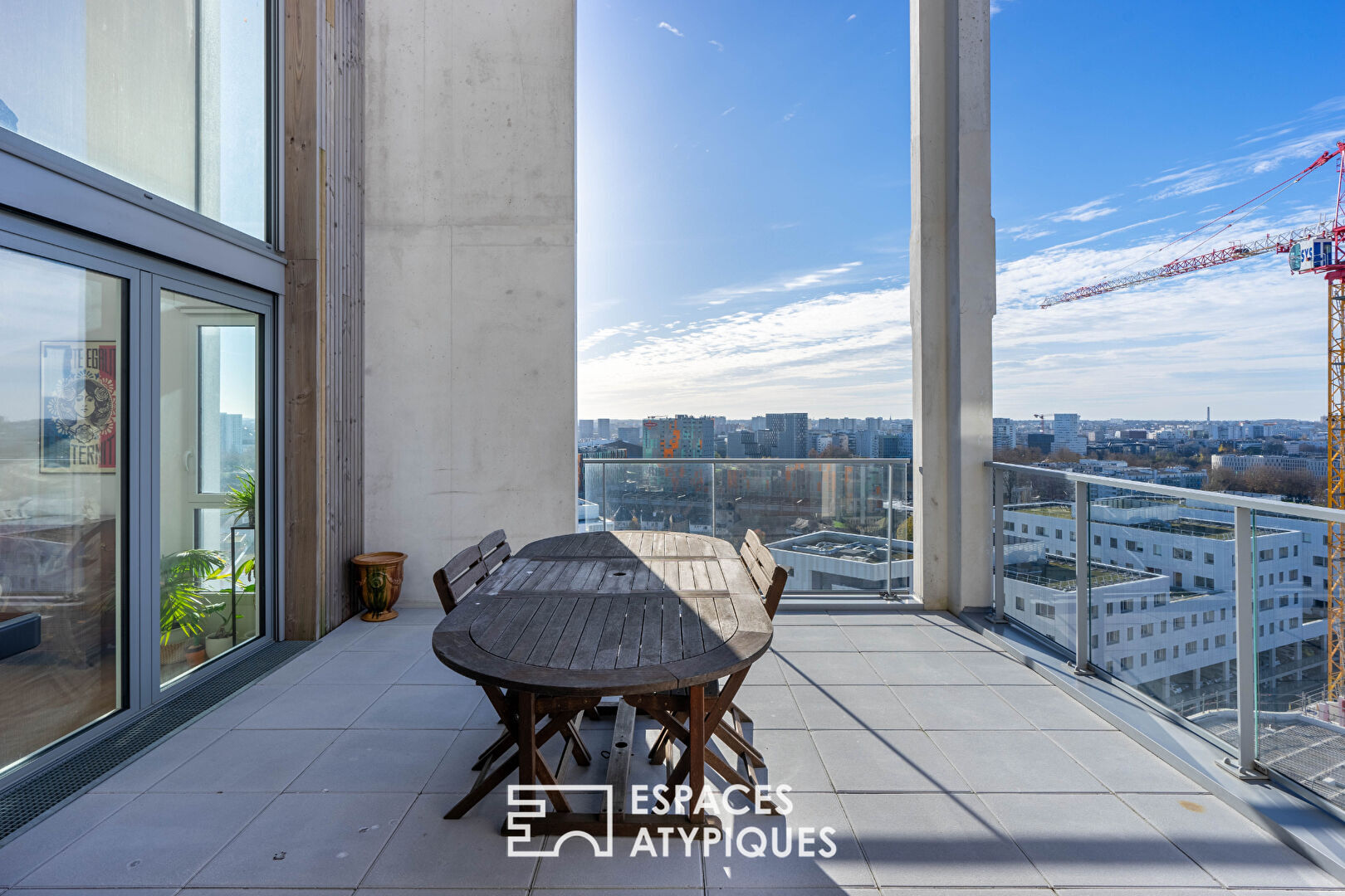 Penthouse de 129 m² avec sa vue imprenable sur Nantes