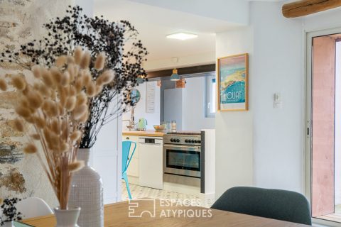 Maison de bourg rénovée avec piscine et grand jardin
