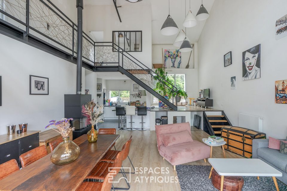 Loft écologique et sa spacieuse terrasse avec piscine
