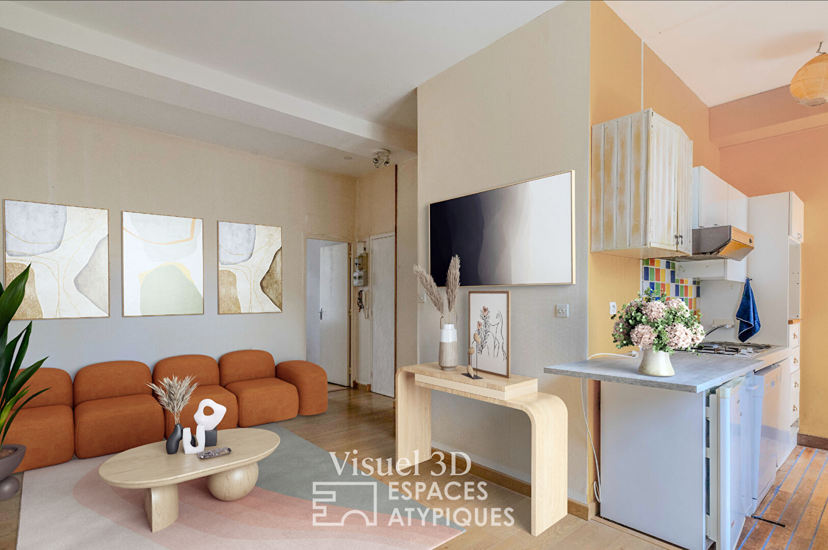 Apartment with garden in a 19th-century character building