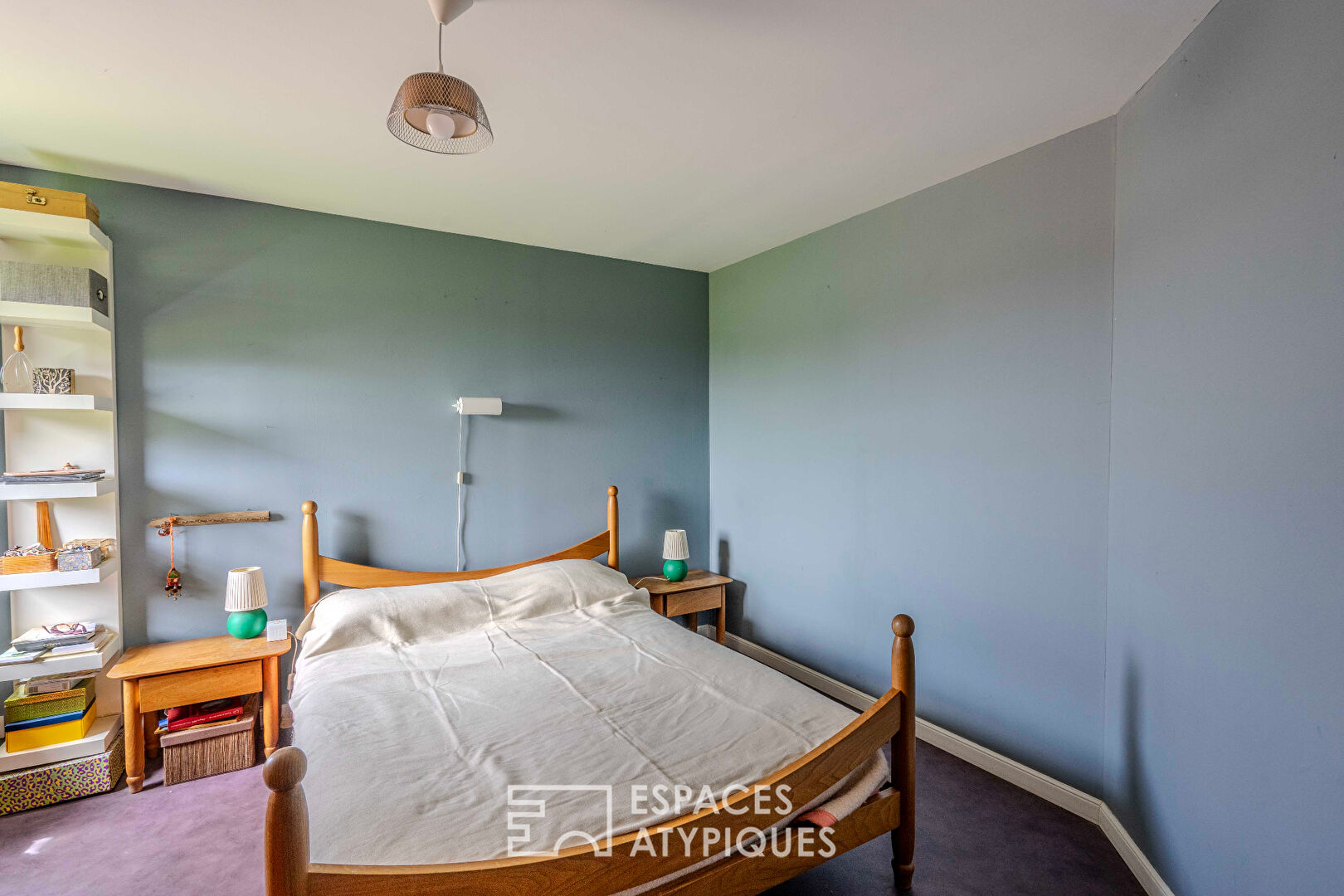 Au vert: Maison à ossature bois avec une grange renovée