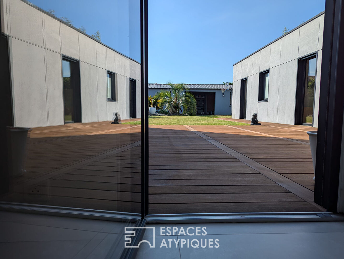 Contemporary architecture in a quiet area