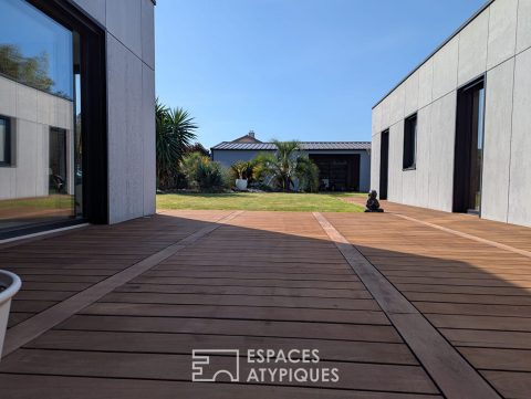 Contemporary architecture in a quiet area