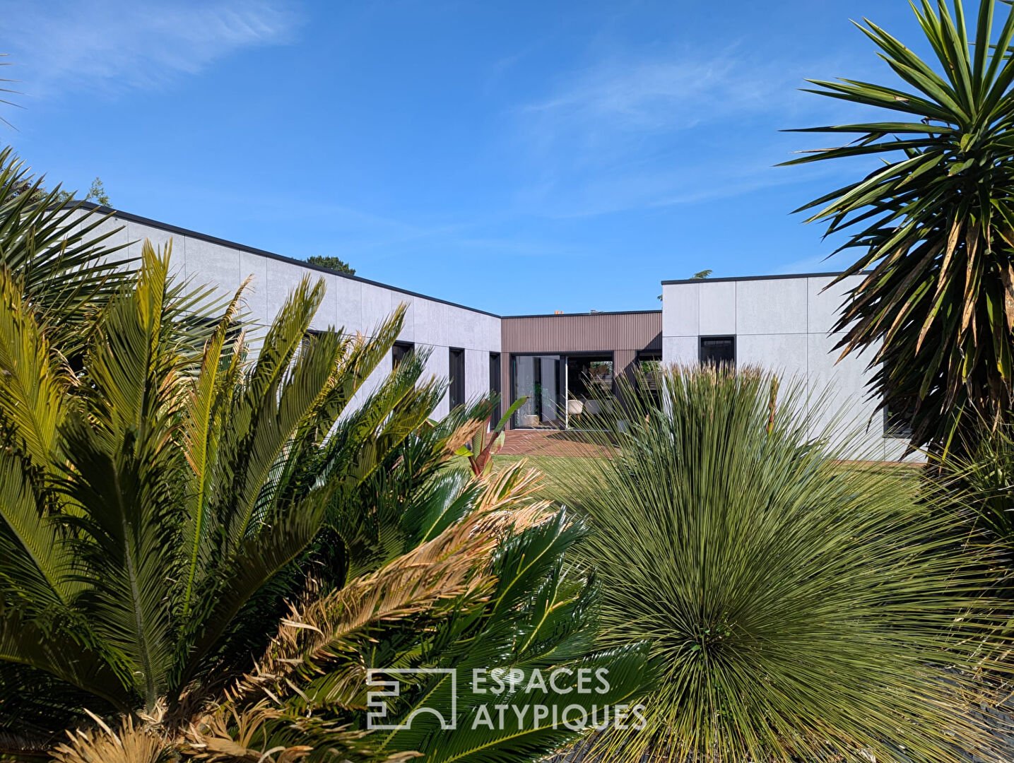 Contemporary architecture in a quiet area