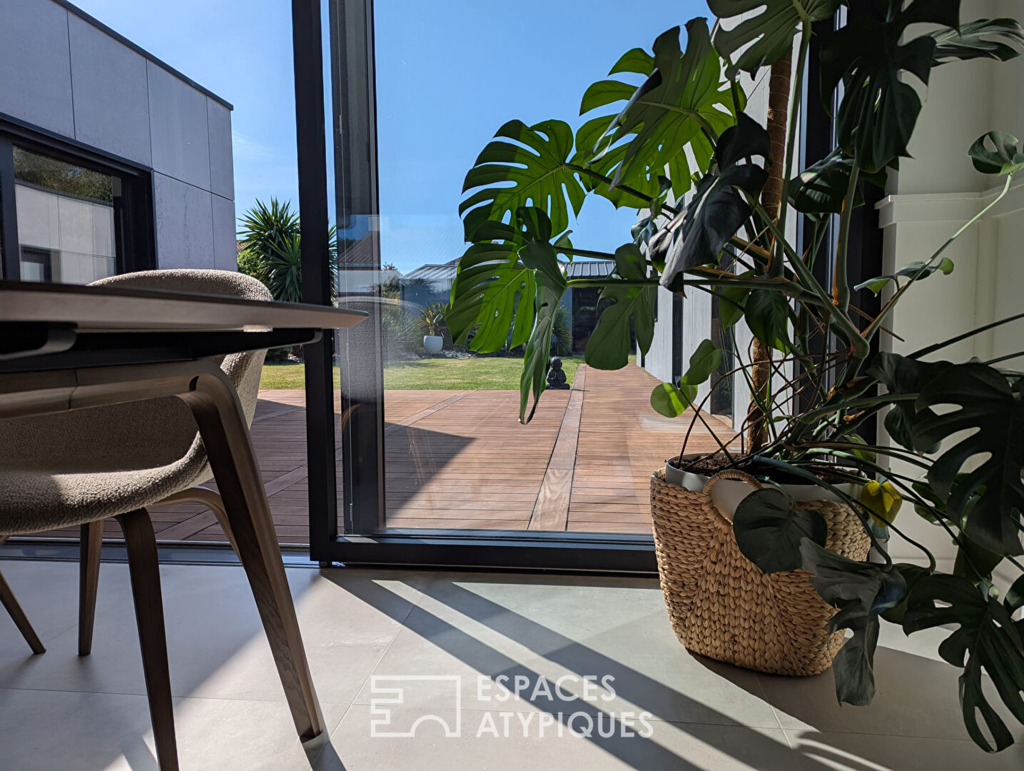 Contemporary architecture in a quiet area