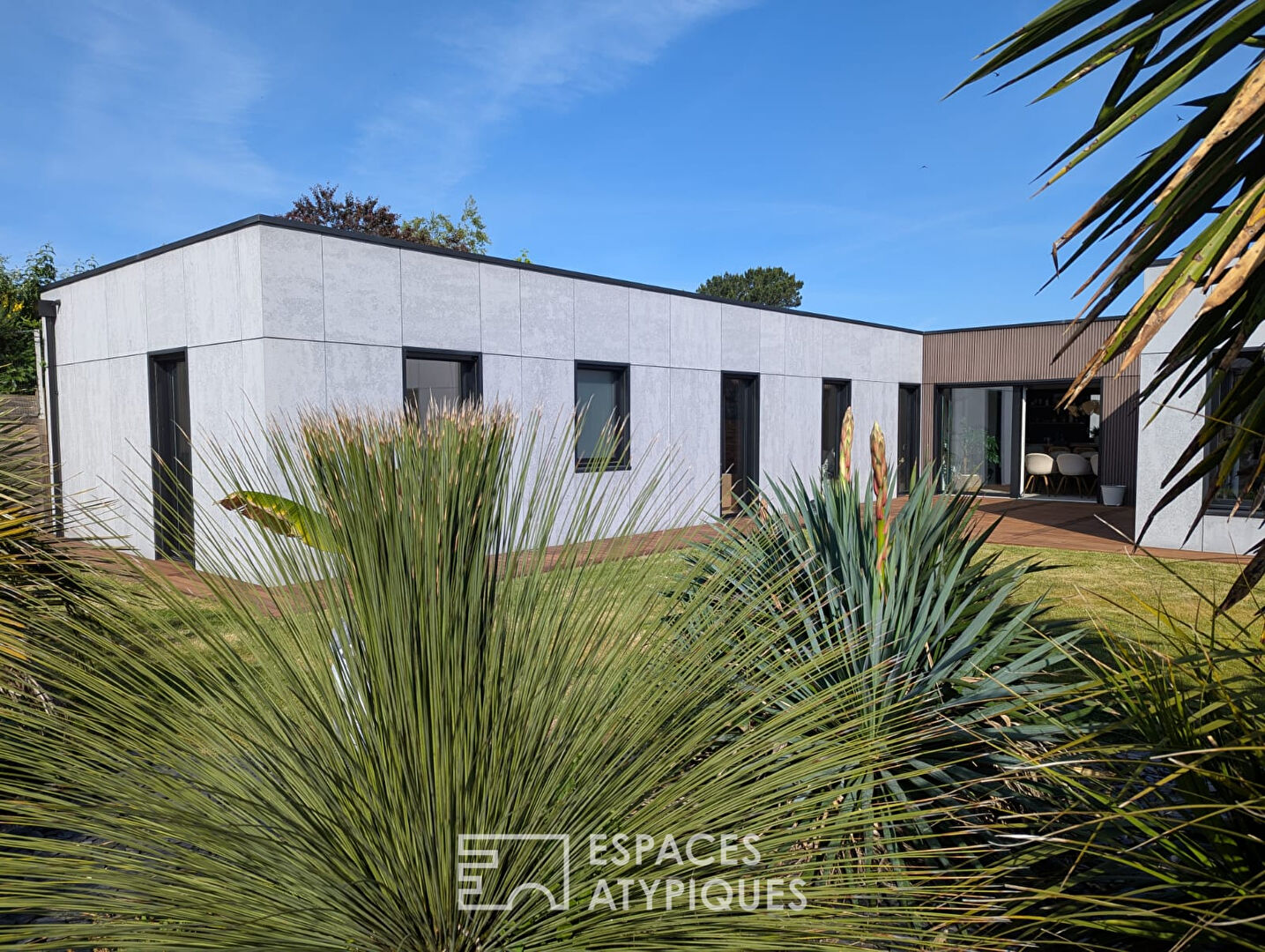 Contemporary architecture in a quiet area