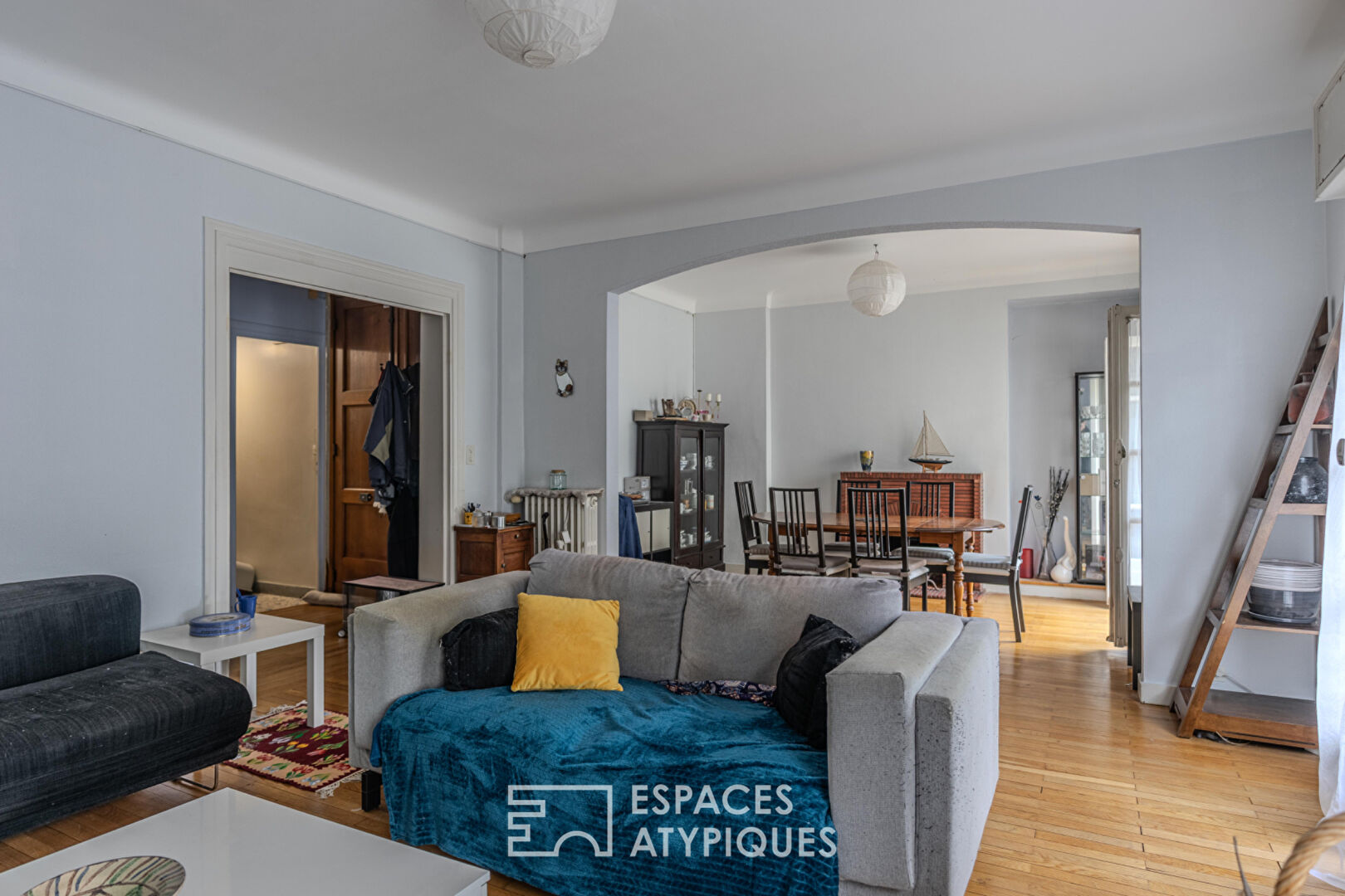Grand appartement familial (4 chambres) au style » fifties  » Coeur de  Nantes