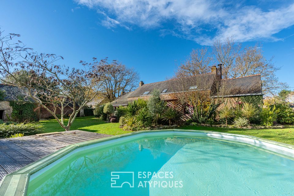 Longère de 200m2 à Herbignac sur parcelle paysagée