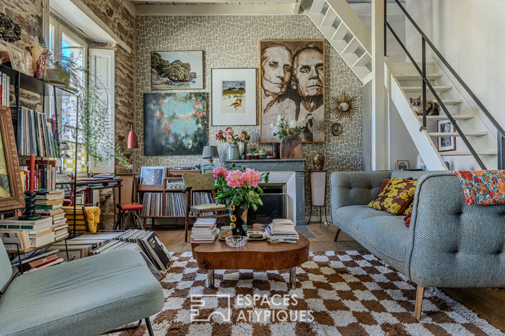 Refuge bohème en duplex sous les toits de Nantes – 6 pièces