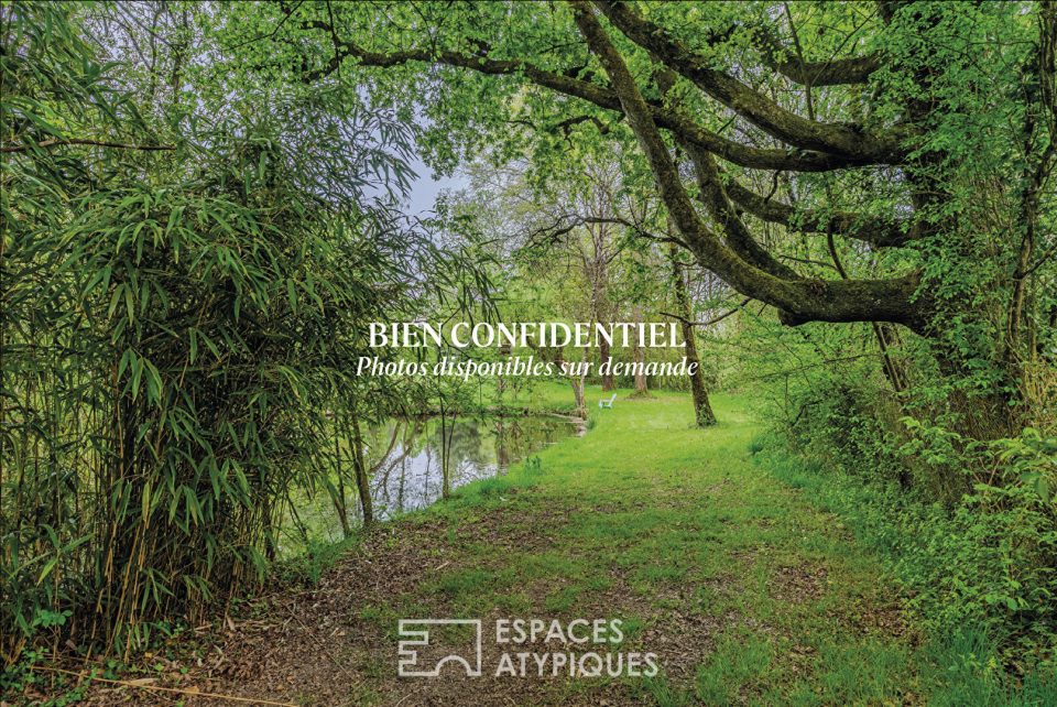Ensemble d'exception bucolique Grande maison  (200m2)  et son gite (15 couchages) proche des canaux de l'Erdre au Nord de Nantes (44)