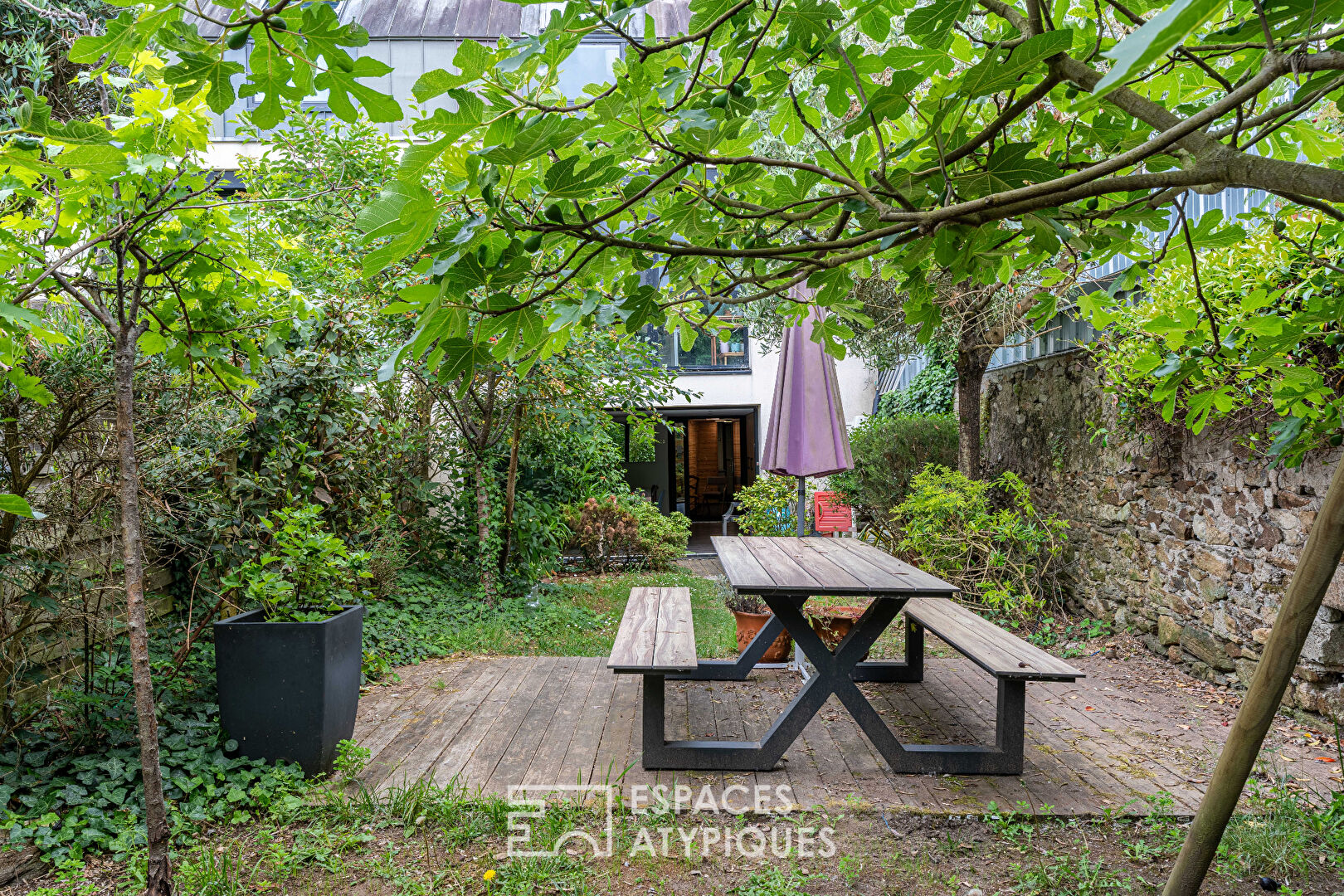 Belle maison contemporaine et son jardin intimiste à Rezé