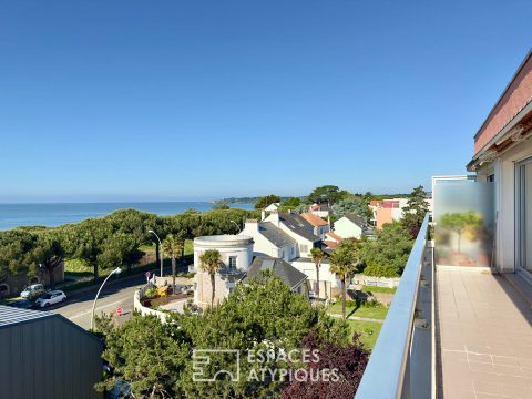 Bel appartement T2 en dernier étage avec vue mer