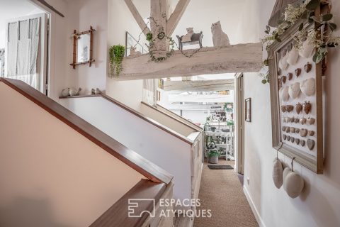 Ancienne grange rénovée à l’esprit loft sur jardin