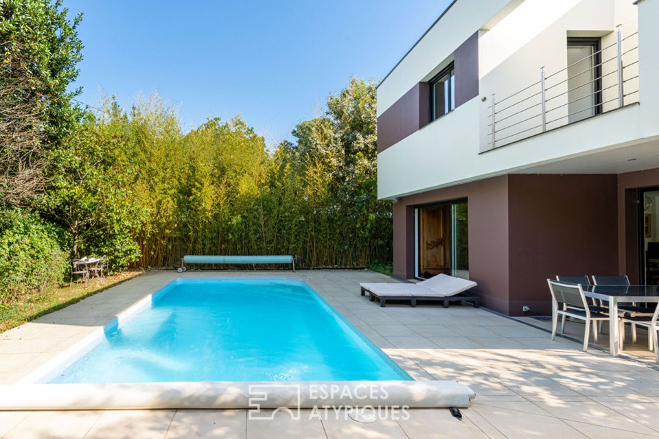 Sublime contemporaine - piscine, patio et terrasses à deux pas de Nantes