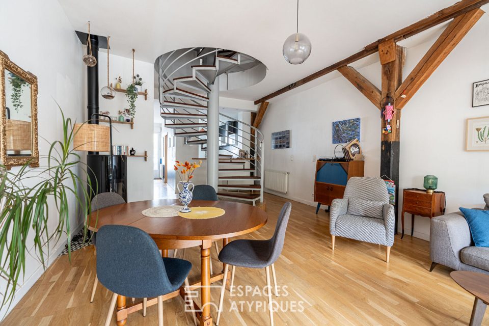 Maison familiale type loft cachée à deux pas du jardin des plantes