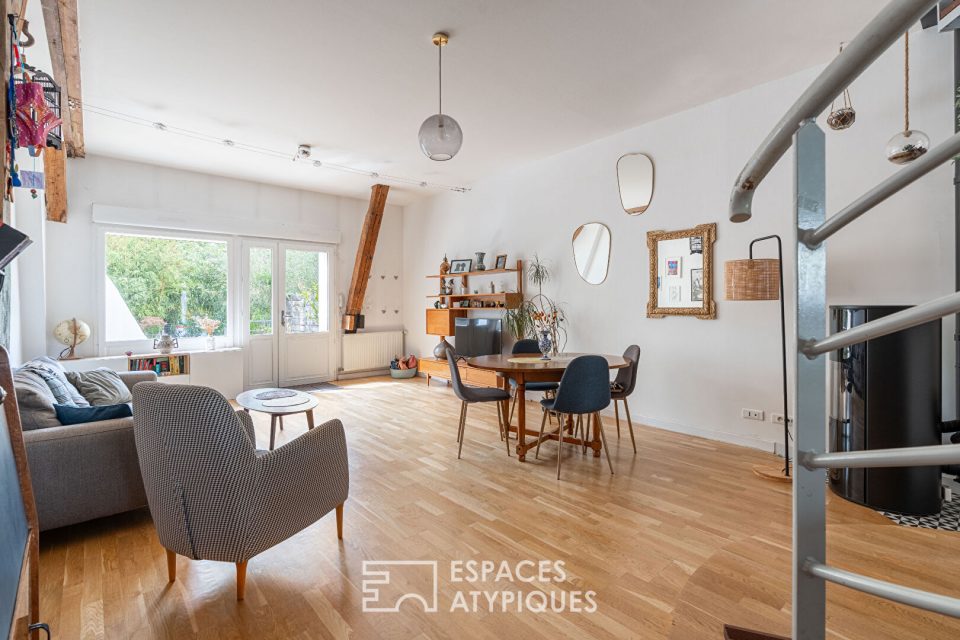 Maison familiale type loft cachée à deux pas du jardin des plantes