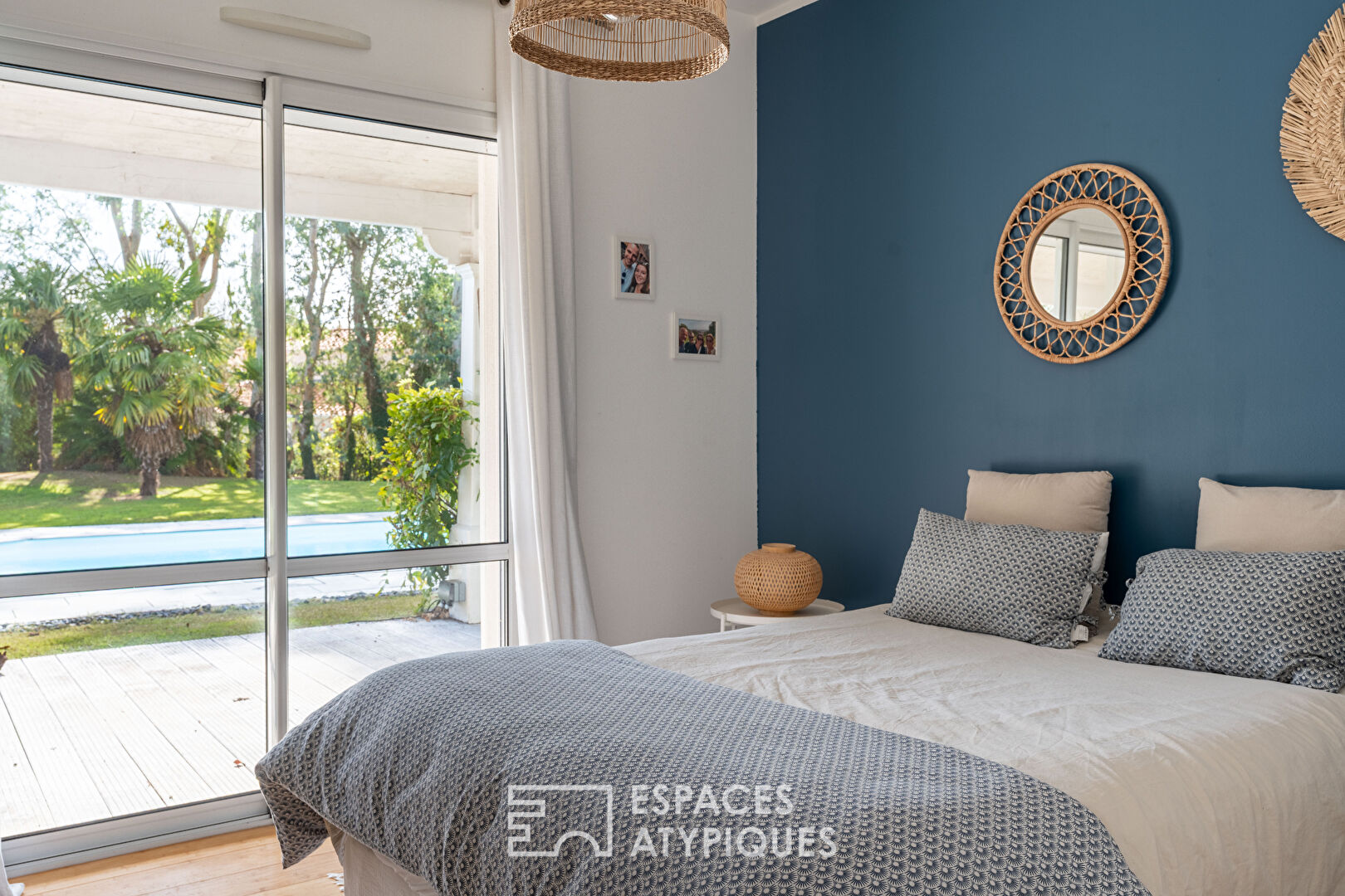 Maison esprit « Louisiane », guest house et jardin tropical avec piscine
