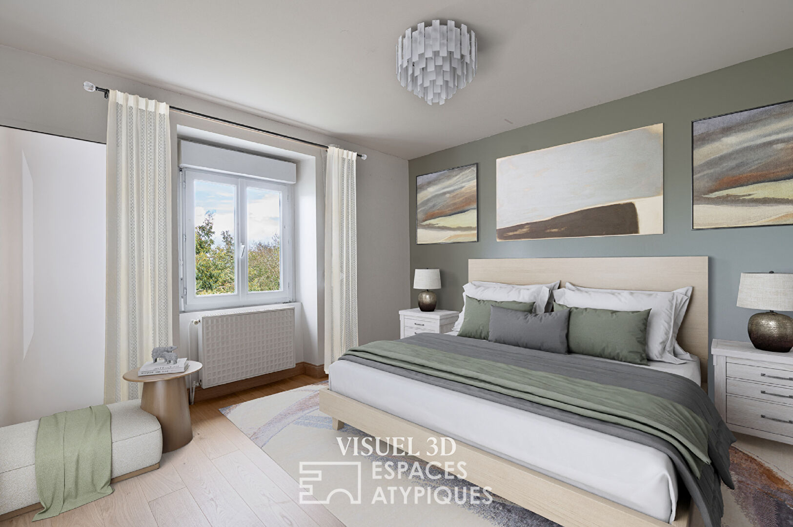 Maison rénovée avec vue dégagée