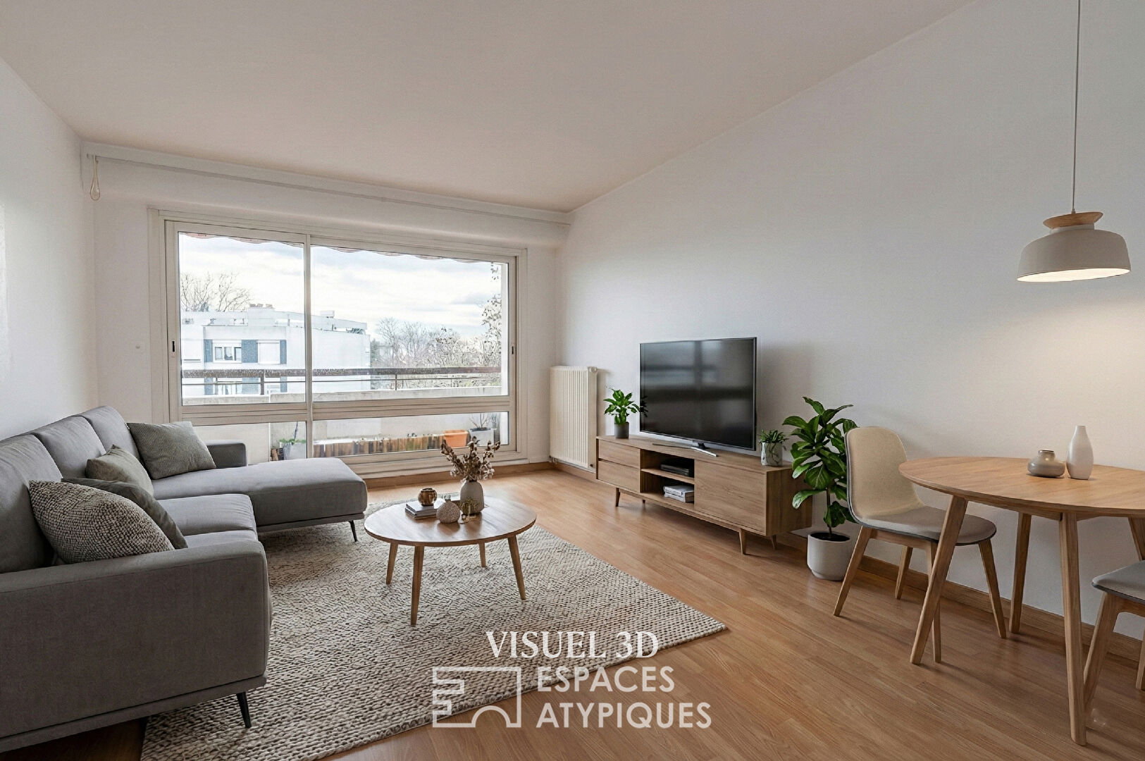 Appartement fonctionnel Île de Nantes avec balcon et ascenseur