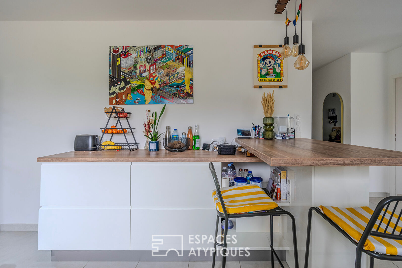 Maison de plain-pied avec jardin !