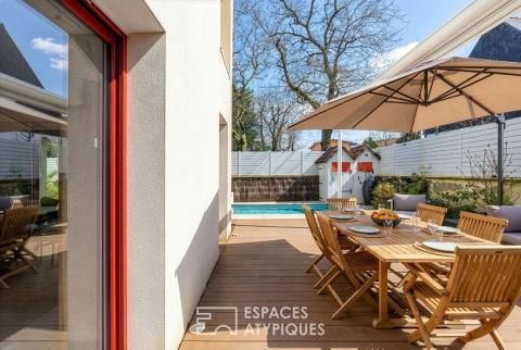 Maison familiale à l&rsquo;abri des regards, à quelques pas de l&rsquo;océan.