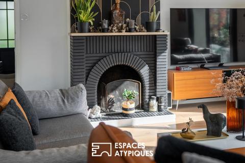 Maison de famille revisitée : Éclat contemporain et écrin de verdure à Carquefou