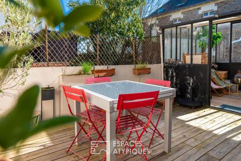 Maison de ville avec terrasse et véranda au coeur des Hauts Pavés