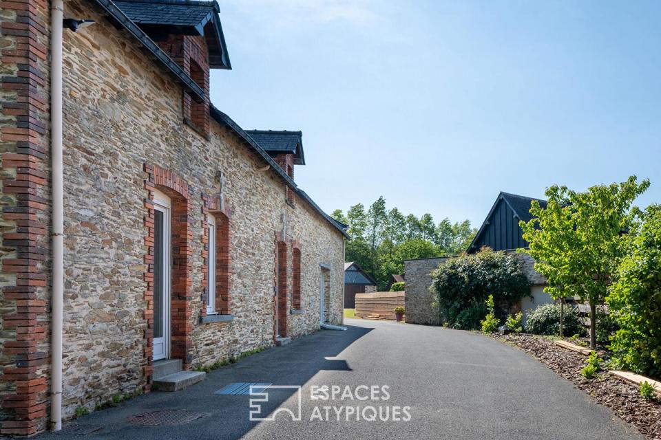 Longère dans son écrin de verdure à Châteaubriant