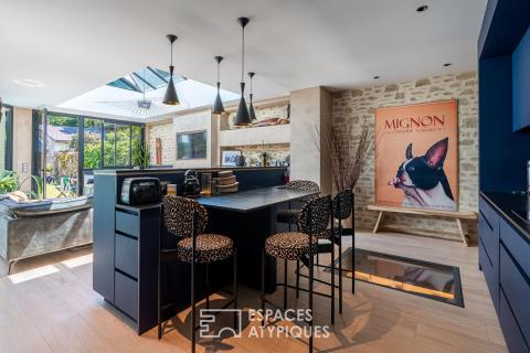 Maison de caractère avec piscine et jardin paysager à Monselet