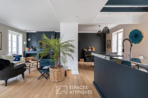 Maison familiale de caractère (186 m²) : Rénovation contemporaine et bureau indépendant