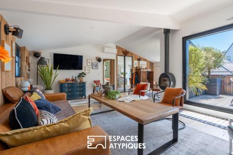 Appartement contemporain esprit loft avec terrasse La Baule