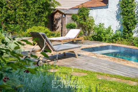 Grande maison de charme en ville sur son jardin méditerranéen