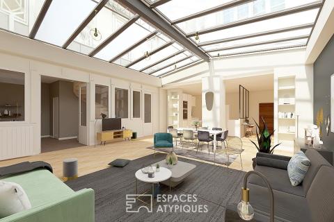 Élégance et lumière : un loft d’exception sous verrières au coeur du Triangle d’Or