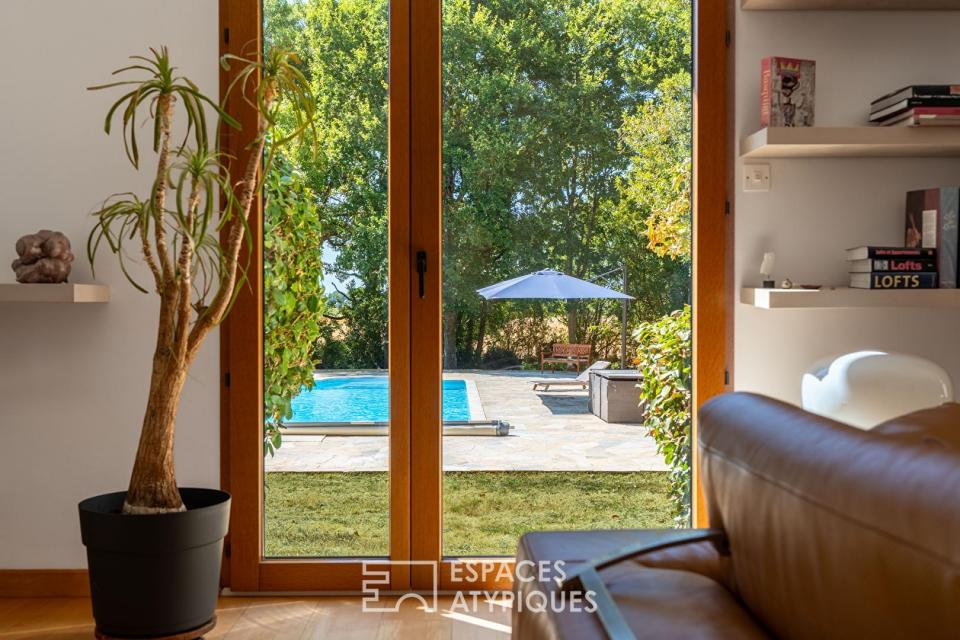 Maison familiale, son jardin arboré et sa piscine - Saint Etienne de Montluc